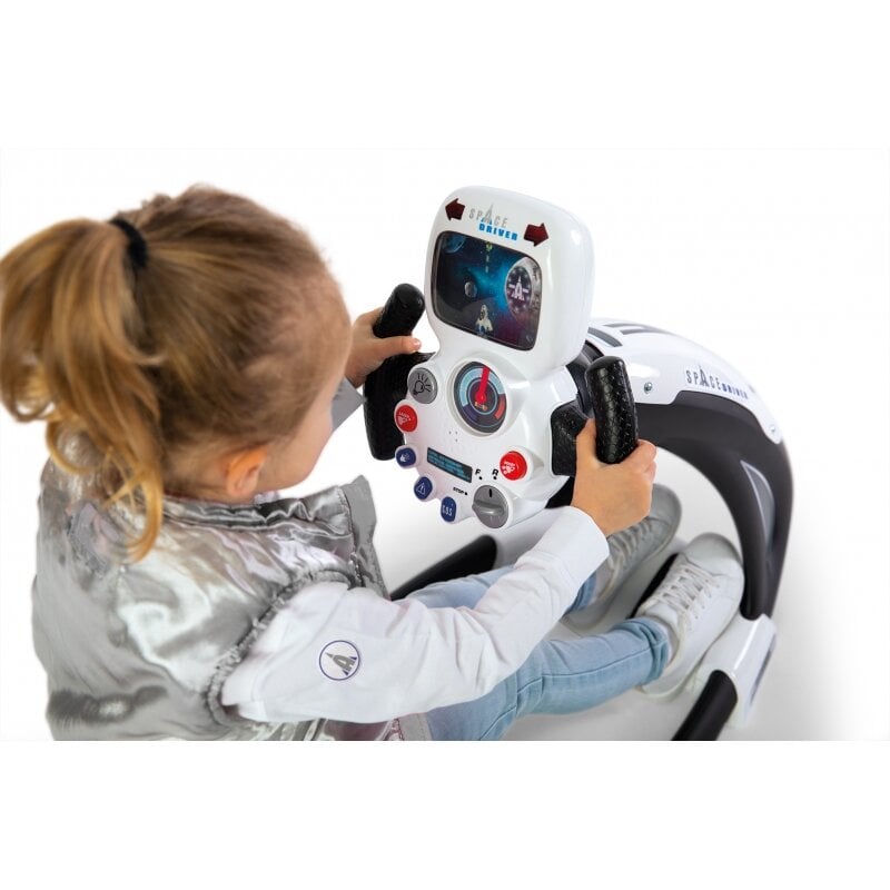 Vaikiškas vairavimo simuliatorius Smoby, baltas kaina ir informacija | Lavinamieji žaislai | pigu.lt