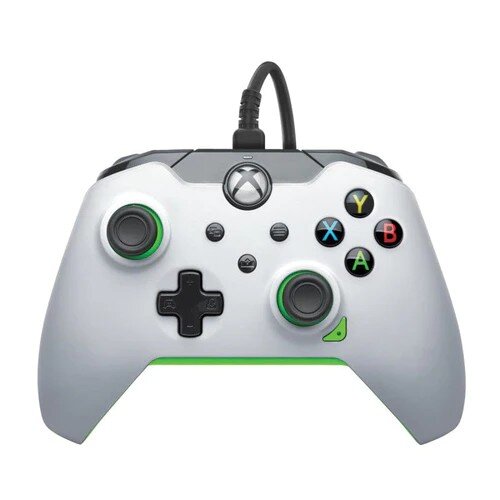 PDP Wired Controller – Neon White цена и информация | Žaidimų pultai  | pigu.lt