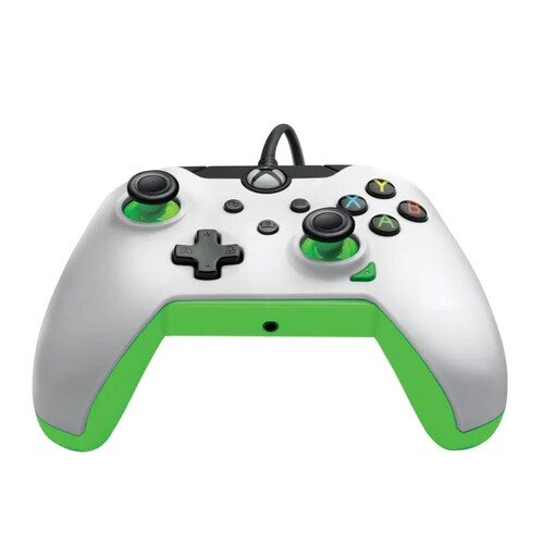 PDP Wired Controller – Neon White kaina ir informacija | Žaidimų pultai  | pigu.lt