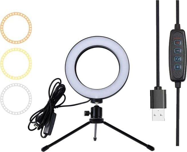 Žiedinis šviestuvas ATL LED kaina ir informacija | Fotografijos apšvietimo įranga | pigu.lt