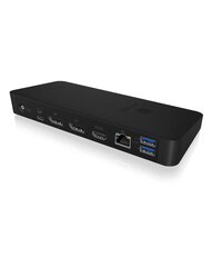 Разветвитель Icy Box IB-DK2405-C USB 3.2 Gen 1 (3.1 Gen 1), Type-C цена и информация | Адаптеры, USB-разветвители | pigu.lt