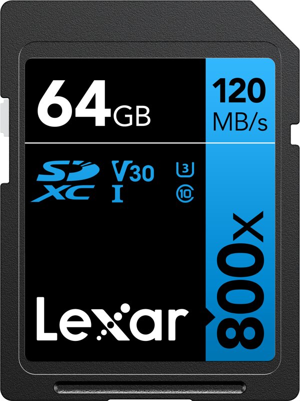 Lexar Professional 800X SDXC UHS-I kaina ir informacija | Atminties kortelės telefonams | pigu.lt