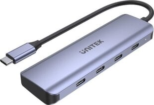 UNITEK HUB USB-C 3.1, 4X USB-C, 5 GBPS, H1107K kaina ir informacija | Adapteriai, USB šakotuvai | pigu.lt