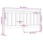 Lovos galvūgalis, 206x4x100cm, pušies medienos masyvas kaina ir informacija | Lovos | pigu.lt