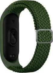 Beline pasek Mi Band 7|6|5 Textile zielony|green цена и информация | Аксессуары для смарт-часов и браслетов | pigu.lt