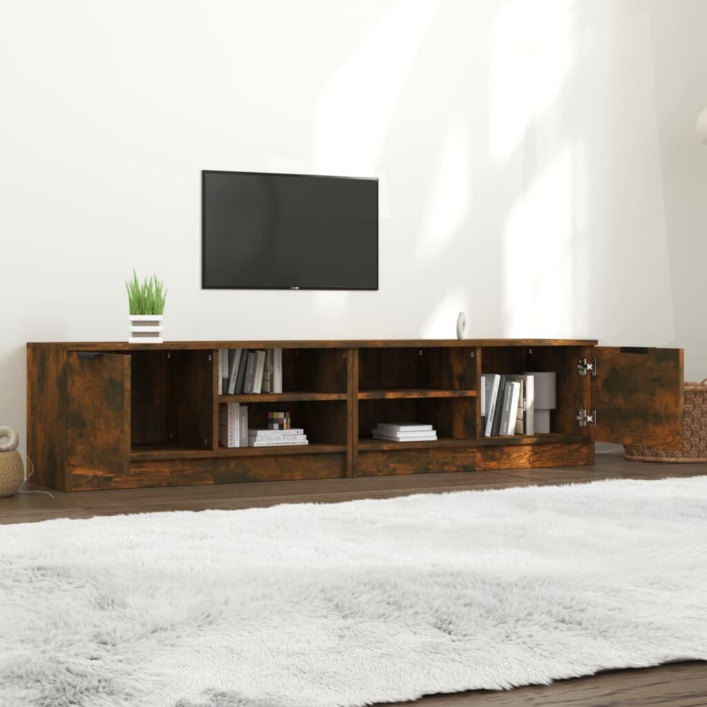 Televizoriaus spintelės, 2vnt., ąžuolo, 80x35x36,5cm, mediena kaina ir informacija | TV staliukai | pigu.lt