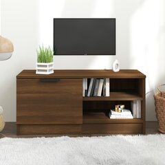 Televizoriaus spintelė, ruda, 80x35x36,5cm, apdirbta mediena kaina ir informacija | TV staliukai | pigu.lt