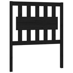 Изголовье кровати, 80,5x4x100 см, чёрное цена и информация | Кровати | pigu.lt