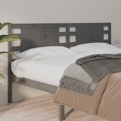 Изголовье кровати, 126x4x100 см, серое цена и информация | Кровати | pigu.lt