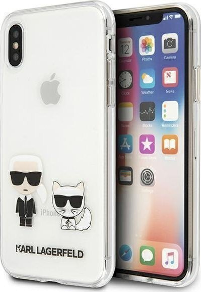 Karl Lagerfeld KLHCI65CKTR iPhone Xs Max цена и информация | Telefono dėklai | pigu.lt