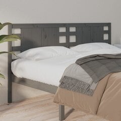Изголовье кровати, 146x4x100 см, серое цена и информация | Кровати | pigu.lt