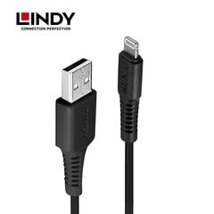 2m USB Type A to Lightning Cable, Black Lindy 31321 Apple цена и информация | Кабели для телефонов | pigu.lt