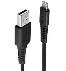 2m USB Type A to Lightning Cable, Black Lindy 31321 Apple цена и информация | Кабели для телефонов | pigu.lt