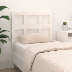 Изголовье кровати, 105,5x4x100 см, белое  цена и информация | Кровати | pigu.lt