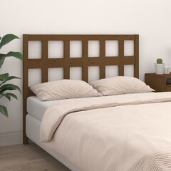 Изголовье кровати, 155,5x4x100 см, коричневое цена и информация | Кровати | pigu.lt