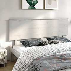 Изголовье кровати, 204x6x82,5 см, белое  цена и информация | Кровати | pigu.lt