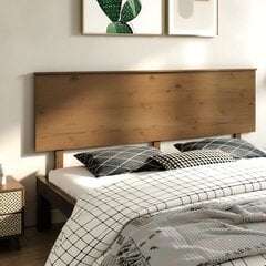 Изголовье кровати, 204x6x82,5 см, коричневое цена и информация | Кровати | pigu.lt