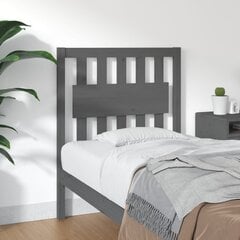 Изголовье кровати, 80,5x4x100 см, серое цена и информация | Кровати | pigu.lt