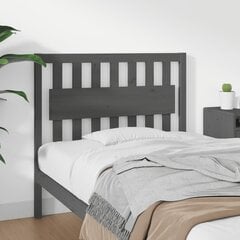 Изголовье кровати, 105,5x4x100 см, серое цена и информация | Кровати | pigu.lt