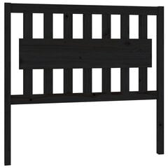 Изголовье кровати, 105,5x4x100 см, чёрное цена и информация | Кровати | pigu.lt