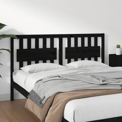 Изголовье кровати, 155,5x4x100 см, чёрное цена и информация | Кровати | pigu.lt