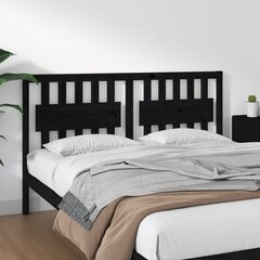 Изголовье кровати, 165,5x4x100 см, чёрное цена и информация | Кровати | pigu.lt