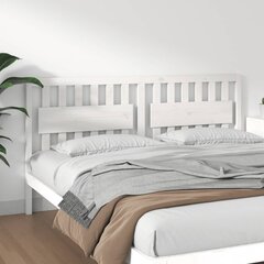 Изголовье кровати, 185,5x4x100 см, белое  цена и информация | Кровати | pigu.lt