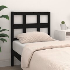 Изголовье кровати, 80,5x4x100 см, чёрное цена и информация | Кровати | pigu.lt