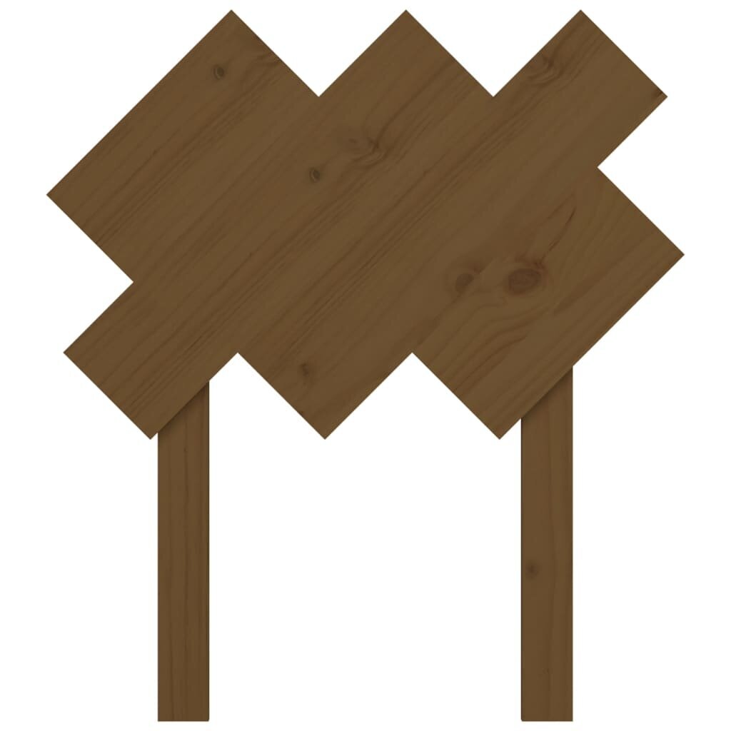 Lovos galvūgalis, Pušies medienos masyvas, 72,5x3x81cm, medaus ruda kaina ir informacija | Lovos | pigu.lt