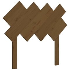 Lovos galvūgalis, Pušies medienos masyvas, 92x3x81cm, medaus ruda цена и информация | Кровати | pigu.lt