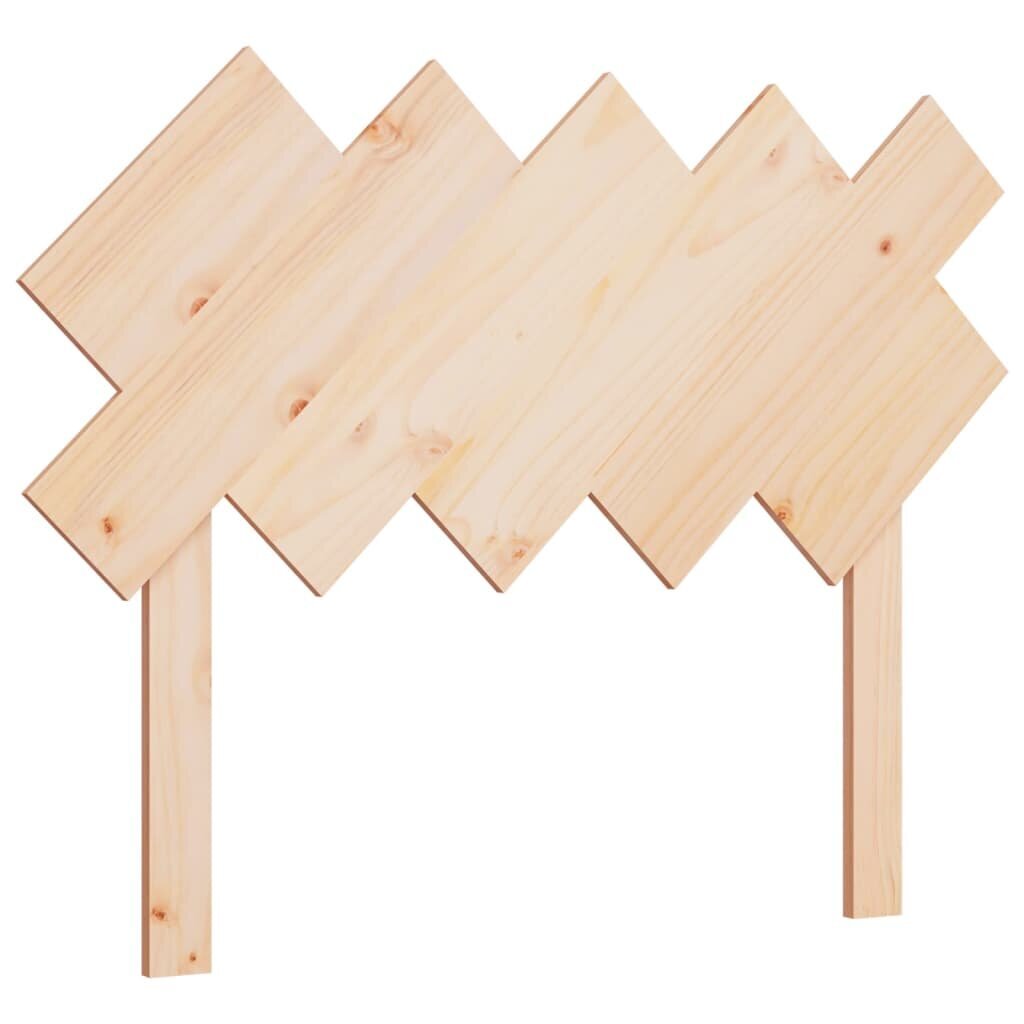 Lovos galvūgalis, Pušies medienos masyvas, 104x3x80,5cm kaina ir informacija | Lovos | pigu.lt