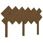 Lovos galvūgalis, Pušies medienos masyvas, 132x3x81cm, medaus ruda spalva цена и информация | Lovos | pigu.lt