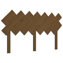 Lovos galvūgalis, Pušies medienos masyvas, 141x3x80,5cm, medaus ruda spalva цена и информация | Кровати | pigu.lt