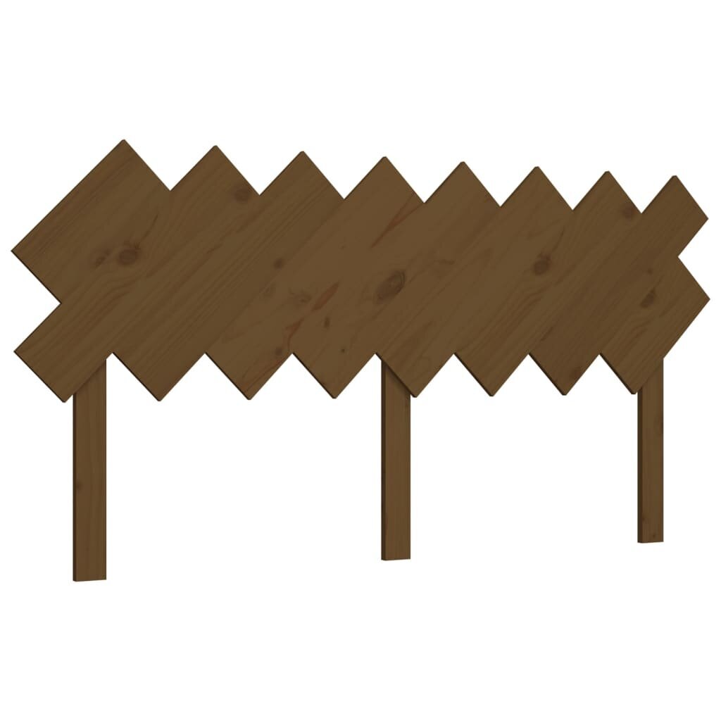 Lovos galvūgalis, Pušies medienos masyvas, 159,5x3x80,5cm, medaus ruda kaina ir informacija | Lovos | pigu.lt