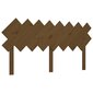 Lovos galvūgalis, Pušies medienos masyvas, 159,5x3x80,5cm, medaus ruda kaina ir informacija | Lovos | pigu.lt