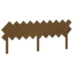 Lovos galvūgalis, Pušies medienos masyvas, 196x3x80,5cm, medaus ruda цена и информация | Кровати | pigu.lt