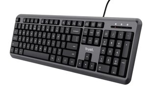 KEYBOARD USB ODY/ENG 24507 TRUST цена и информация | Клавиатуры | pigu.lt