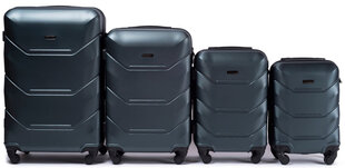 Небольшой чемодан Wings TD147, размер S, для ручной клади, тёмно-зелёный цена и информация | Чемоданы, дорожные сумки | pigu.lt