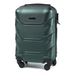 Небольшой чемодан Wings TD147, размер S, для ручной клади, тёмно-зелёный цена и информация | Чемоданы, дорожные сумки | pigu.lt
