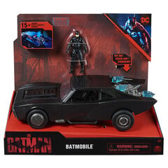 DC Batman Movie Batmobile with Batman Action Figure kaina ir informacija | Žaidėjų atributika | pigu.lt