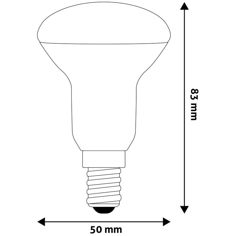 LED lemputė High Lumen 4.9W R50 E14 3K AVIDE kaina ir informacija | Elektros lemputės | pigu.lt