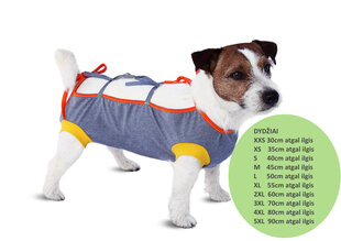 Послеоперационный трикотажный костюм для собак цена и информация | Одежда для собак | pigu.lt