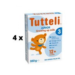 Молочная смесь Tutteli 3, с 1 года, 350 г x 4 шт. упаковка цена и информация | Детские смеси с 6 месяцев | pigu.lt