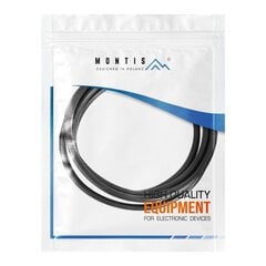 Montis Kabel DisplayPort v1.4 MT038 1,8 м Черный, серебристый цена и информация | Кабели и провода | pigu.lt