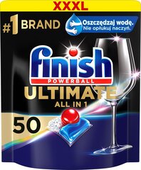 Finish Powerball Ultimate All in 1 indaplovių tabletės, 50 vnt. kaina ir informacija | Indų plovimo priemonės | pigu.lt