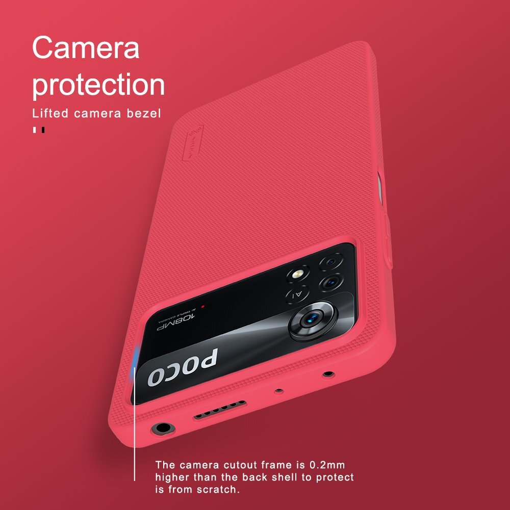 Nillkin Super Frosted Back Cover skirtas Poco X4 Pro 5G, juodas kaina ir informacija | Telefono dėklai | pigu.lt