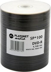 DVD-R Platinet, 4.7GB, 100vnt kaina ir informacija | Vinilinės plokštelės, CD, DVD | pigu.lt