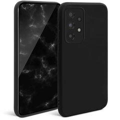 Moozy Minimalist Silikoninis Dėklas Samsung Galaxy A33 5G, Juoda - Matinės Dangos Plonas TPU Dėklas kaina ir informacija | Telefono dėklai | pigu.lt