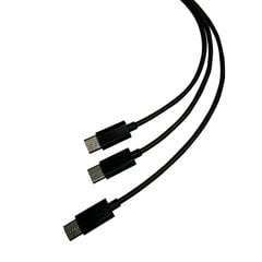 Steelplay Dual Play & Charge Cable For Controllers (Ps5) - Black цена и информация | Аксессуары для компьютерных игр | pigu.lt