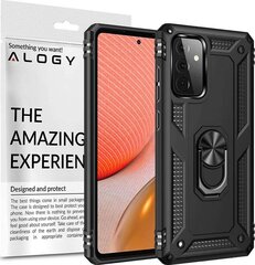 Alogy Camshield Stand Ring, juodas kaina ir informacija | Telefono dėklai | pigu.lt